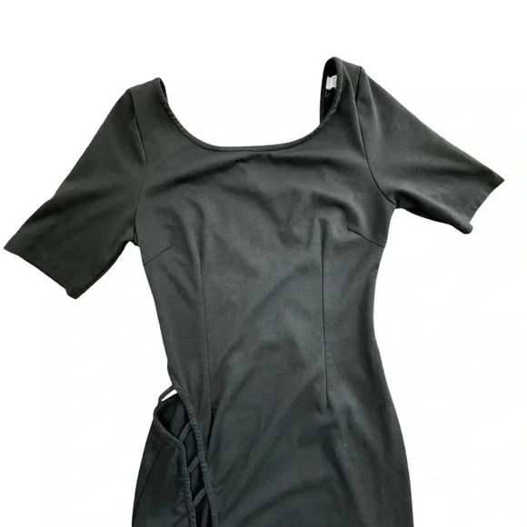 Tobi Black Bodycon Mini Open Cut Side and Back Dress Nightout Summer Small - Picture 6 of 13